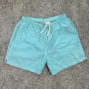 Nike Swim Men's Essential Lap Solid Trunks Shorts Light Blue Size L /‎ 12 Retro